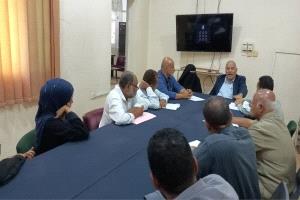 الدكتور البيشي يعقد اجتماعاً موسعاً مع الهيئة الإدارية لمستشفى الأمراض النفسية بعدن