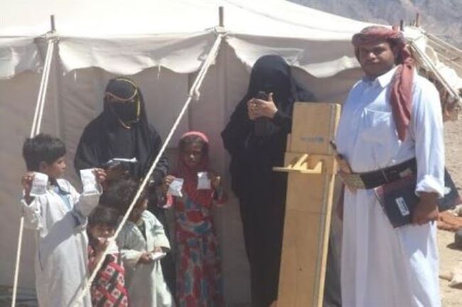 اليمن: الفريق الميداني بمشروع سوء التغذية بالجوف يقوم بالمتابعة للفرق الميدانية