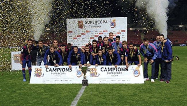 برشلونة يحرز لقب كأس السوبر الكتالونية