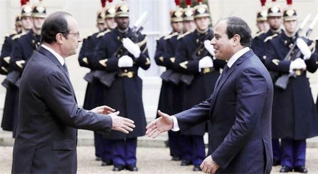 الرئيس المصري في زيارة رسمية إلى فرنسا لمباحثة الأزمة الليبية