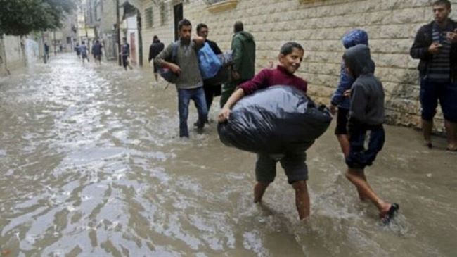 الأمم المتحدة تعلن حالة الطوارئ في غزة بسبب الفيضانات