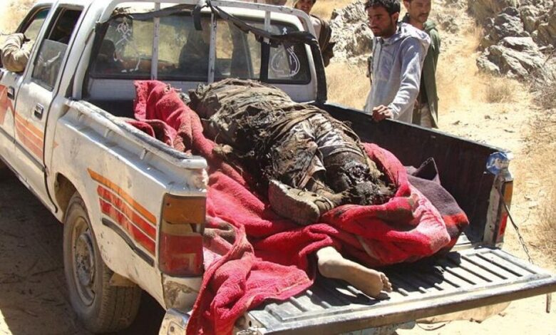 انباء عن مقتل 15 حوثي بتفجير منزل ملغم بالزاهر