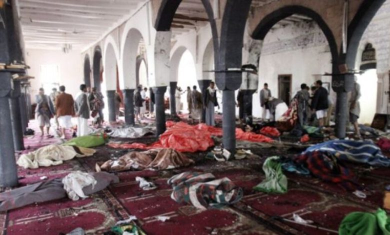شهود : تفجير انتحاري بمسجد بحي شعوب في صنعاء