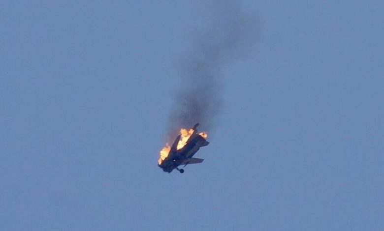 المرصد السوري: سقوط طائرة حربية في القلمون الشرقي