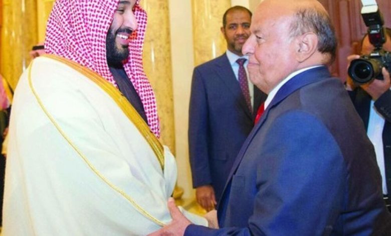 الرئيس هادي يشكر المملكة ودول التحالف دعمهم لإعادة الشرعية في اليمن