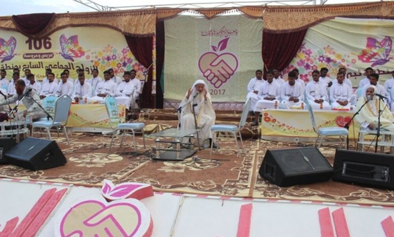منطقة ثبي بتريم حضرموت تحتفل بزواج "106" عريس وعروس ضمن زواجها الجماعي السابع