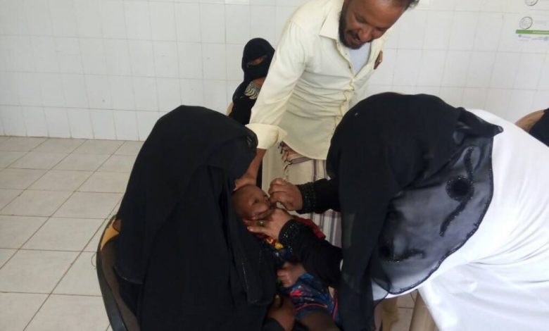 انطلاق حملة التطعيم ضد شلل الأطفال في مديرية خنفر