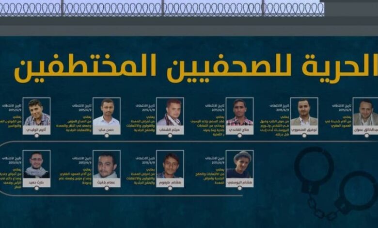 ‏الارياني يدعو غريفيث والمنظمات الدولية للضغط على الحوثيين  لاطلاق الصحفيين المختطفين لديهم