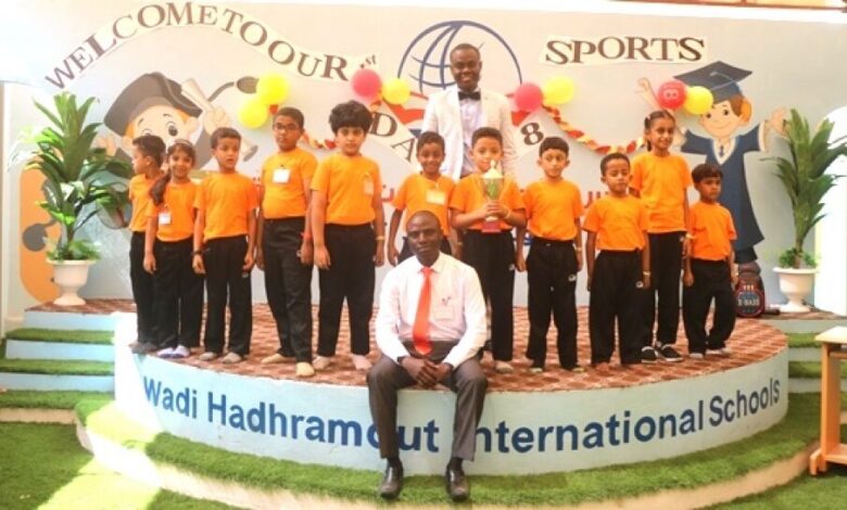 مدارس وادي حضرموت العالمية تقيم البرنامج السنوي الرياضي الأول لطلابها