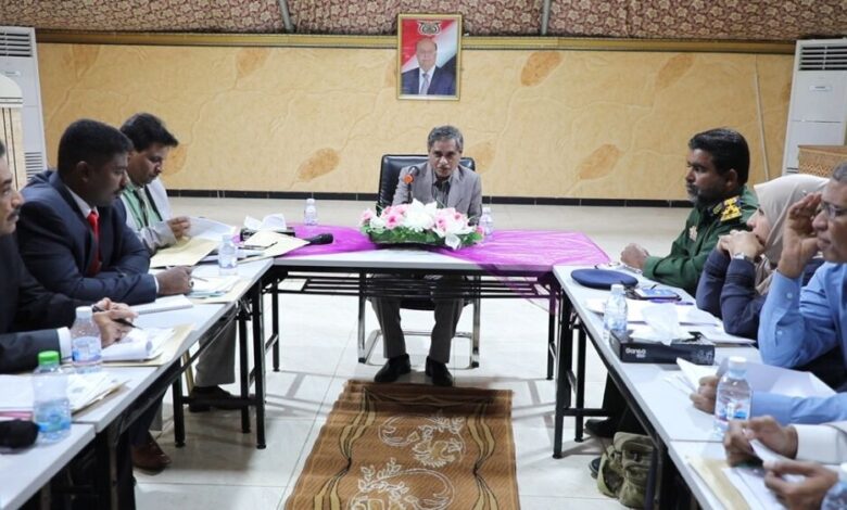 محافظ حضرموت يترأس الاجتماع الدوري التاسع للمكتب التنفيذي بساحل المحافظة