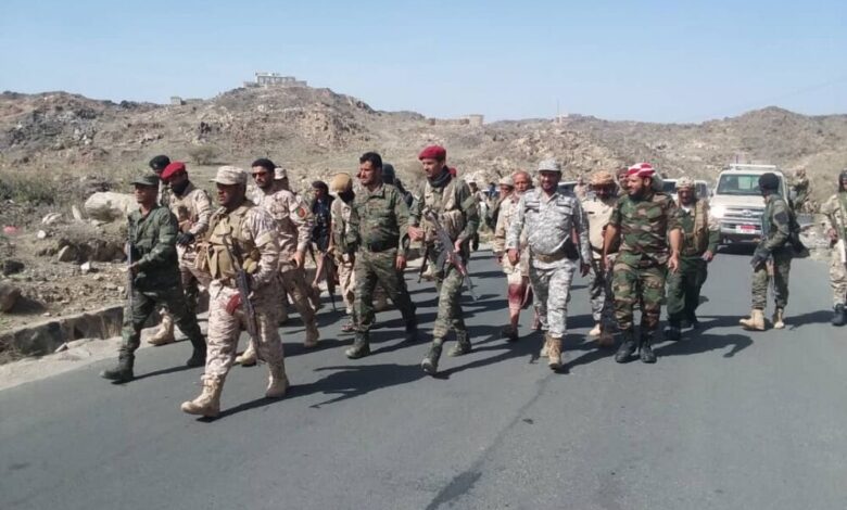 ابو اليمامة يصل مديرية الحد يافع على راس قوة عسكرية تعزيزا لجبهات القتال