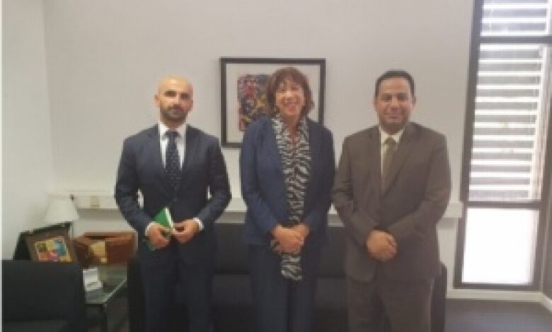 ممثل خارجية الانتقالي يلتقي سفيرة مملكة هولندا لدى اليمن