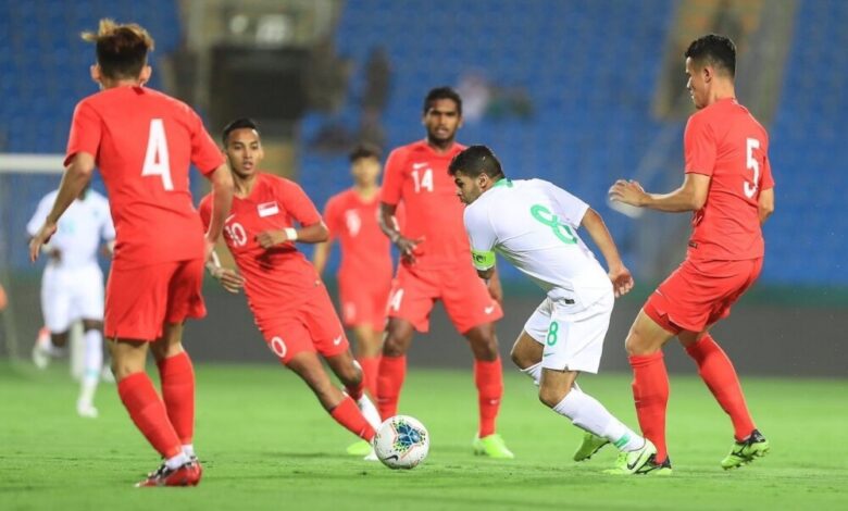 ‏المنتخب السعودي لكرة القدم  يتغلب على نظيره السنغافوري بثلاثية