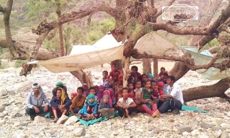 المليشيات الحوثية تقوم بعمليات تهجير واختطافات ضد أهالي قرى بيت الشَرجي غرب مديرية قعطبة
