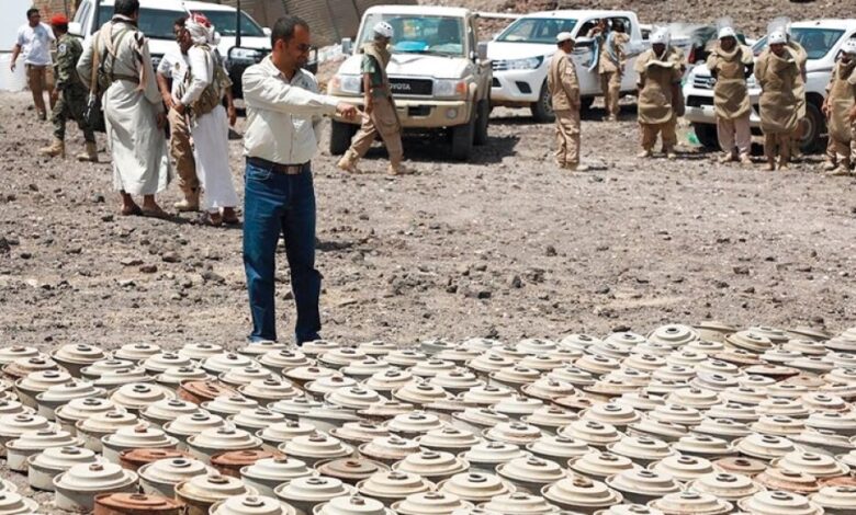 تقرير حقوقي يكشف عدد ضحايا الألغام في اليمن