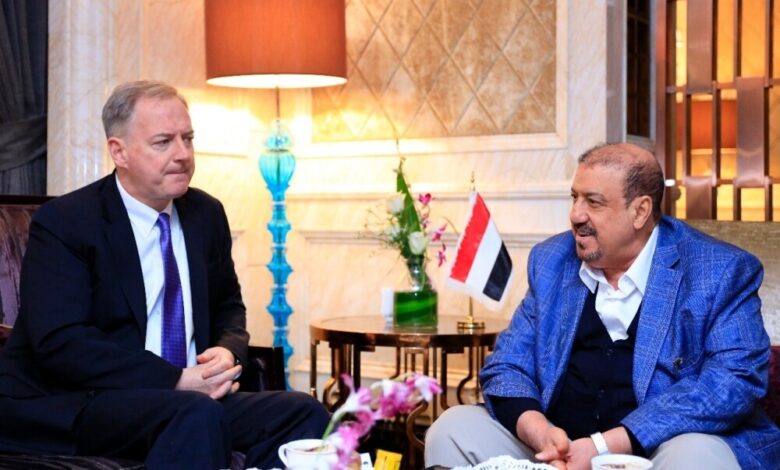 البركاني .. يلتقي السفير الأمريكي لدى اليمن
