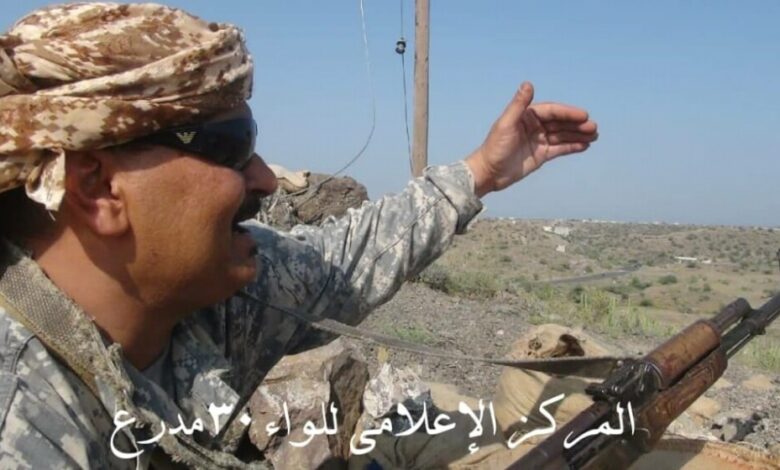 الضالع.. تجدد المواجهات بين اللواء 30 مدرع والمليشيا الحوثية في جبهة الفاخر