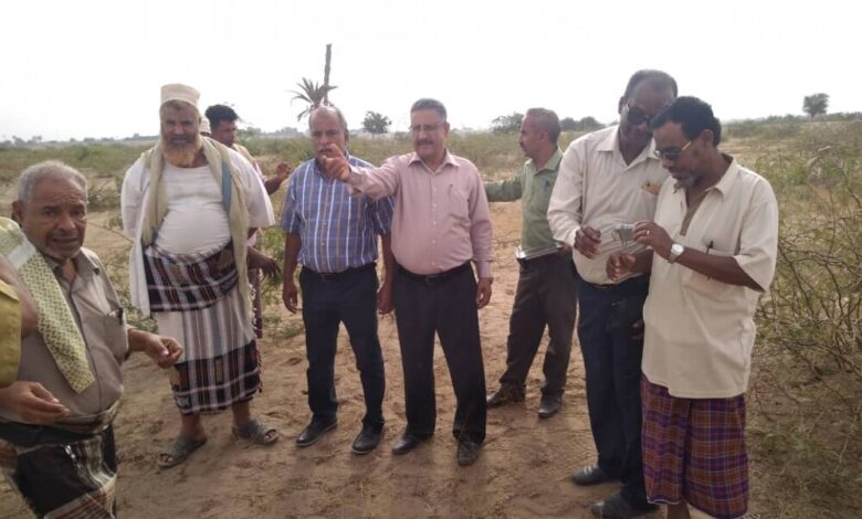 وزارة الزراعة تدشن عملية المسح لمكافحة الجراد الصحراوي في مديرية تبن بلحج