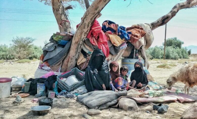 25 ألف أسرة نازحة من الجوف بلا مأوى