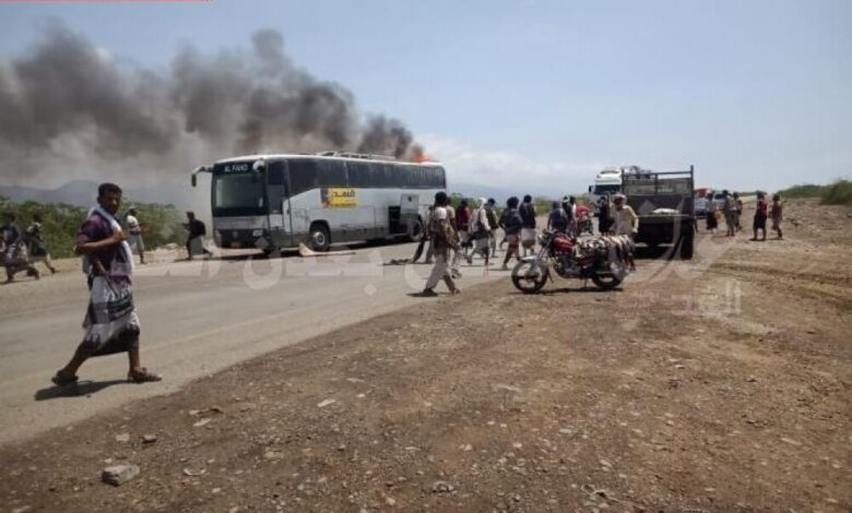 ذيبان : لاوجود لإصابات جراء احتراق حافلة النقل الجماعي في شقرة 