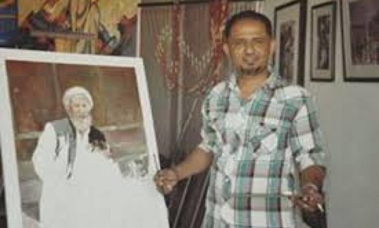 فنان يمني يجابه آثار الحرب برسم وجوه البسطاء