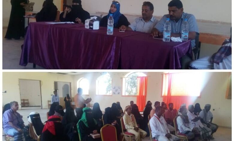 اتحاد نساء اليمن بأبين يلتقي بمنظمات المجتمع المدني للضغط بسرعة محاكمة المتهم " امبو"