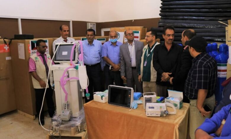 تدشن مشروع توزيع اجهزة ومعدات طبية لمكافحة جائحة كورونا باليمن
