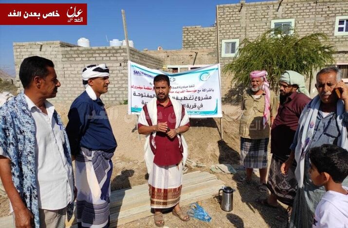 مدير عام مودية يدشن مشروع عمل أغطية بيارات الصرف الصحي لقرية الحبيل